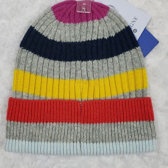 Striped Beanie - La Ligne x Target Gray/Purple/Navy - Picture 2 of 5